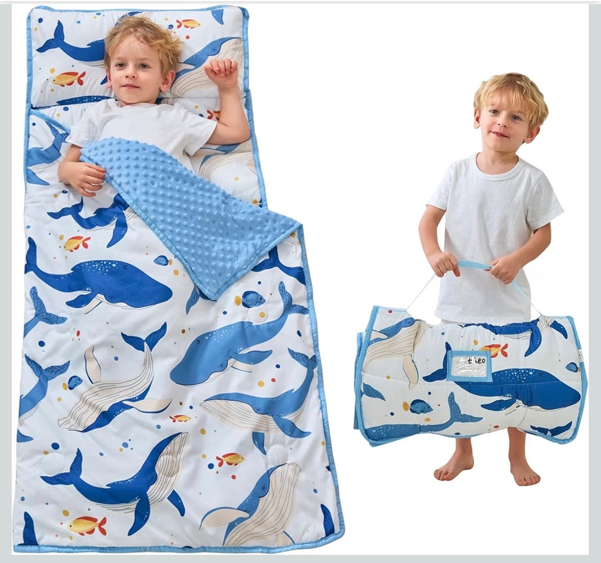 Toddler Nap Mat - Ocean Whale