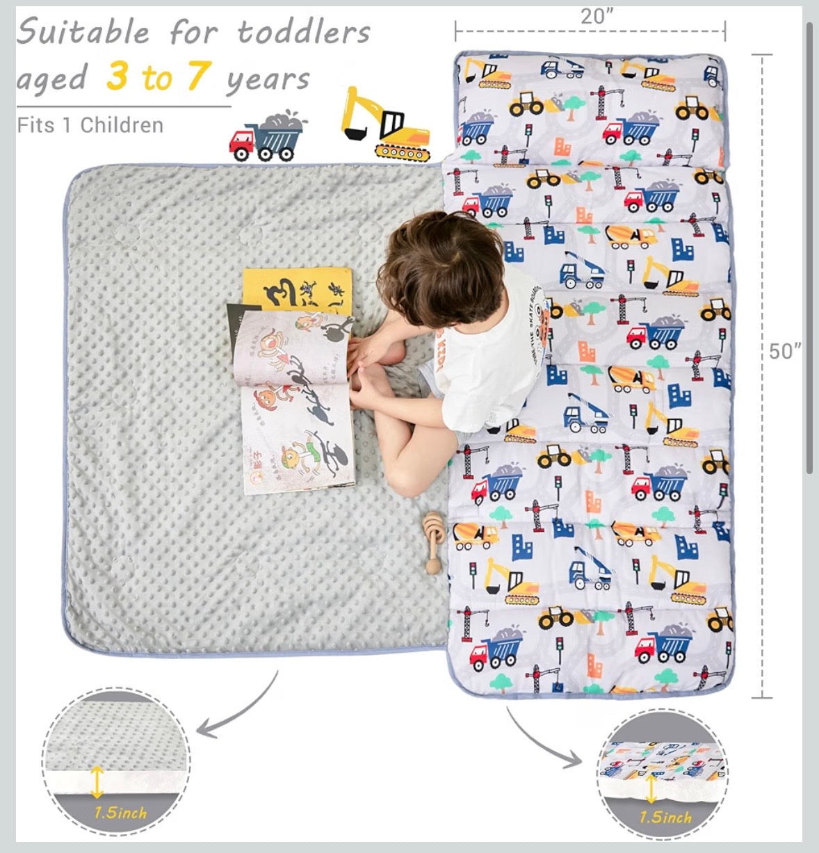 Toddler Nap Mat - Truck