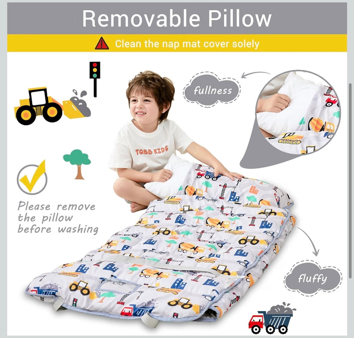 Toddler Nap Mat - Truck