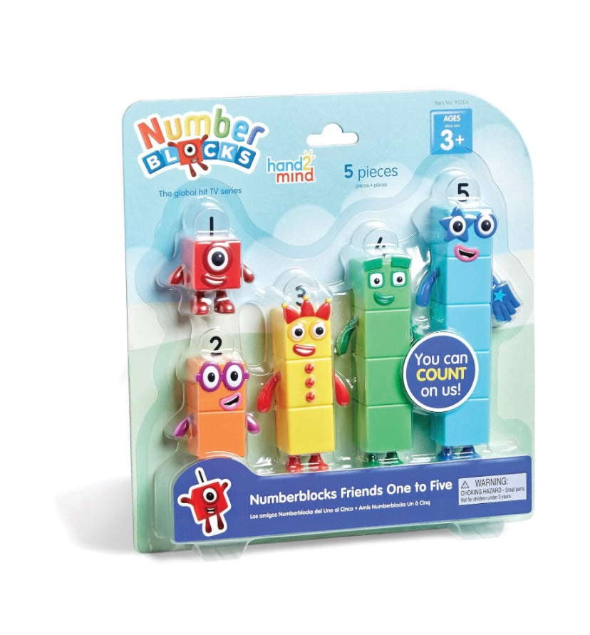 Numberblocks Friends 1 to 5 Figures