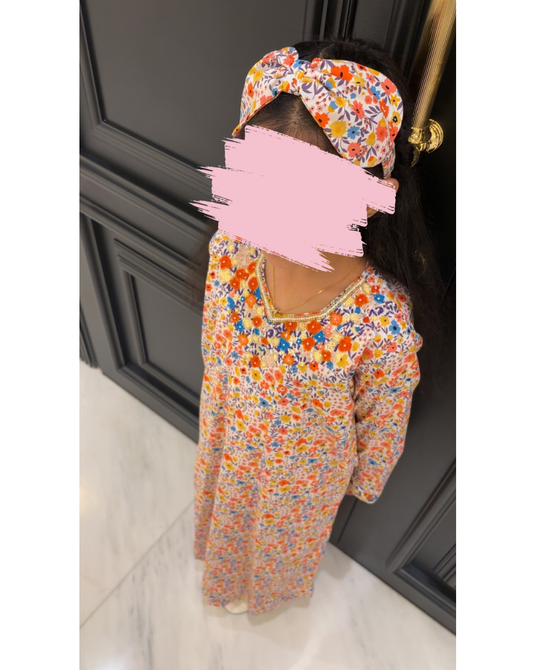 Jalabya - Orange Flowers 20