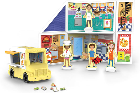 Melissa & Doug - Magnetivity Pizza & Ice Cream Shop