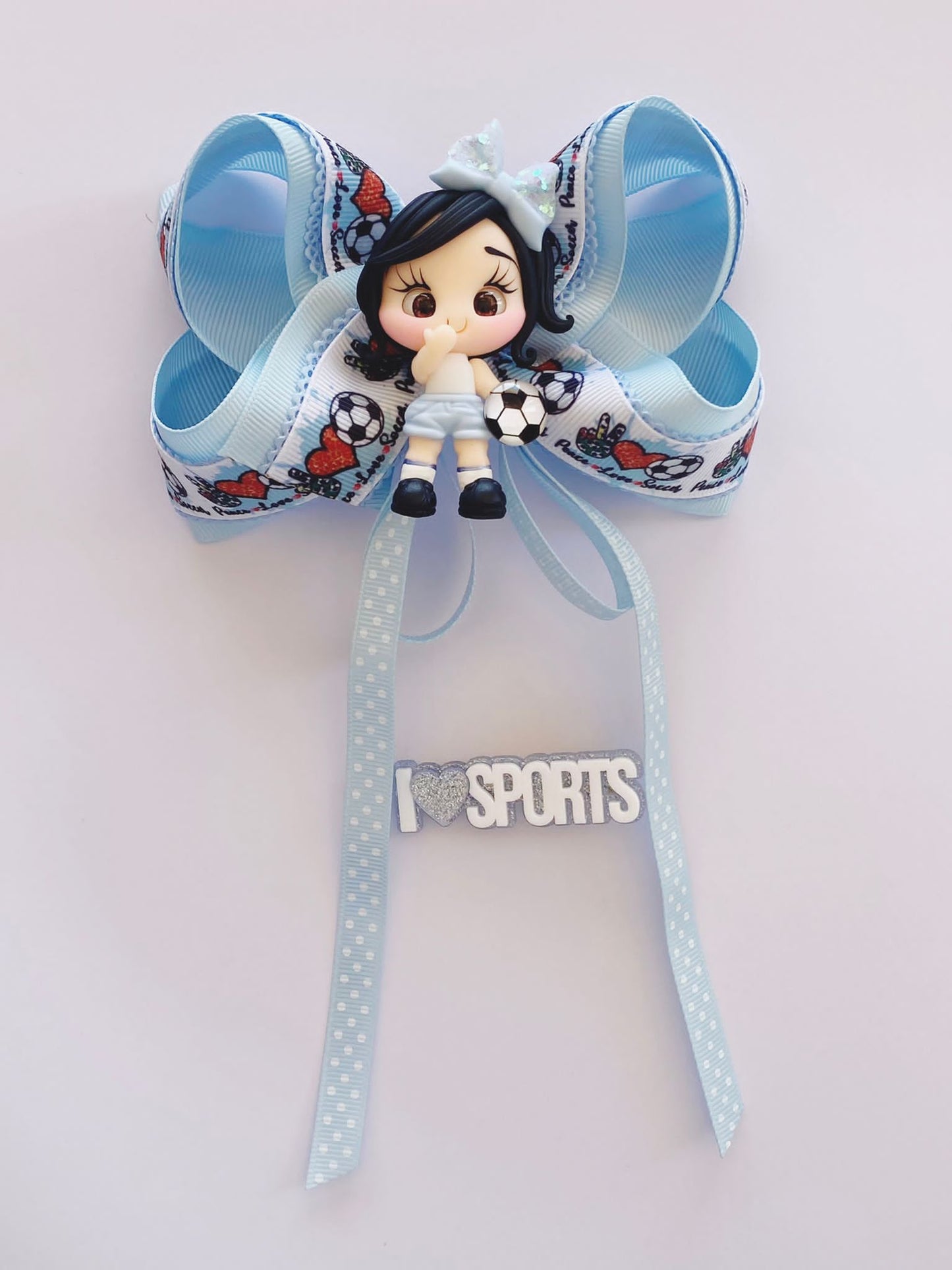 Sports Day 2023 Hair Bow - Blue