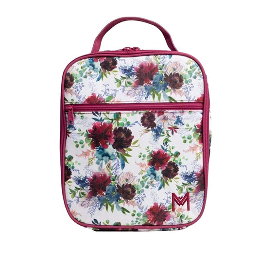 MontiiCo Large Insulated Lunch Bag - Floral